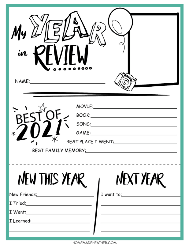 beach activity set New Years Printable