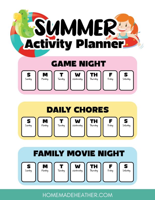 summer activity printables