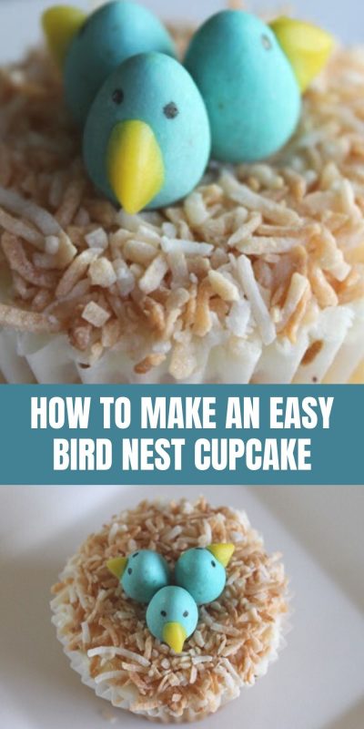 bird nest cupcakes