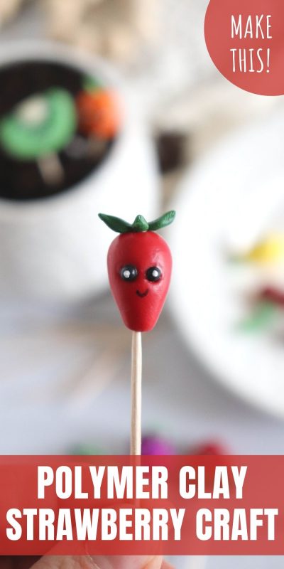 clay strawberry craft