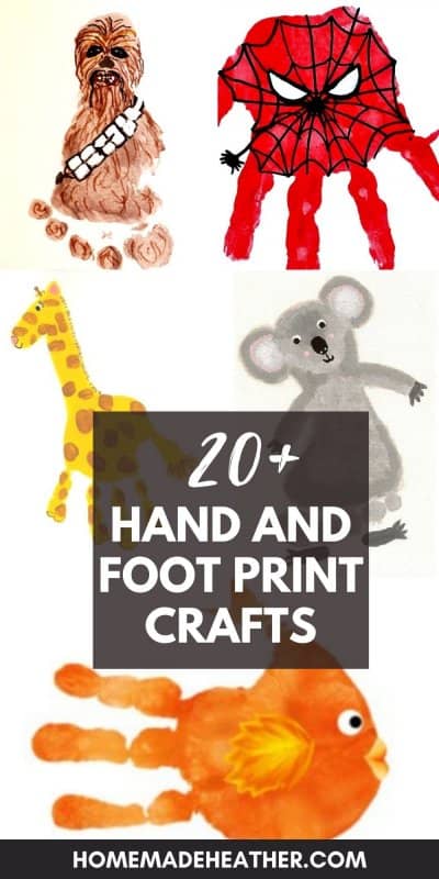hand and foot print crafts