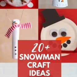 snowman craft ideas