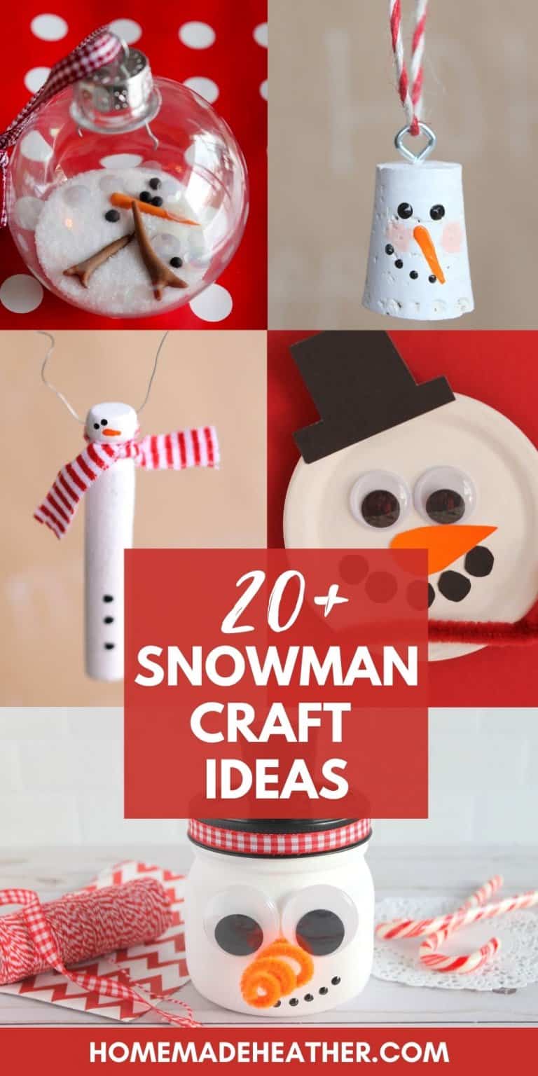20+ Cute Snowman Craft Ideas
