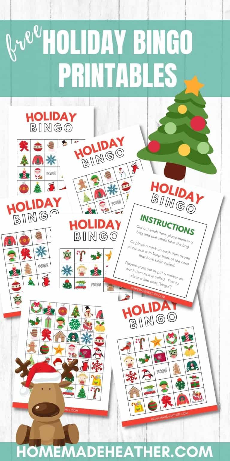 Free Holiday Bingo Printables for Christmas