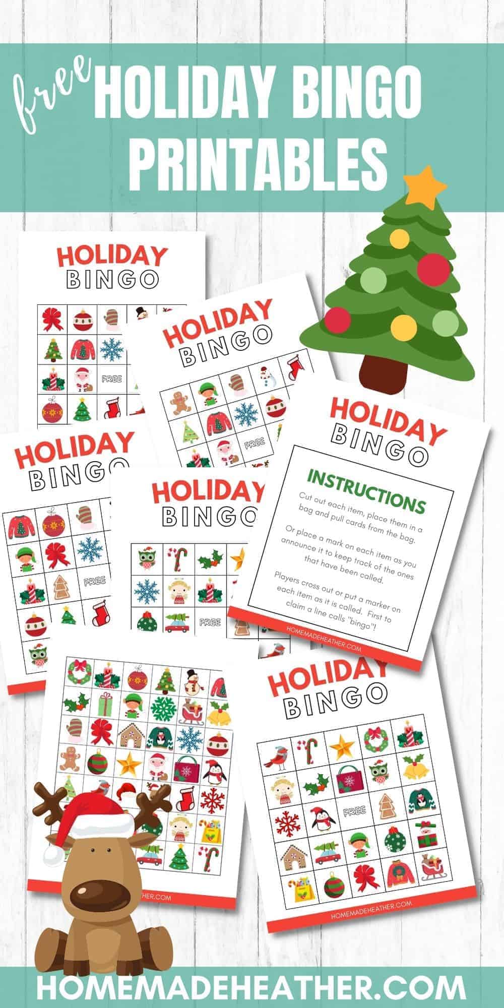 Free Holiday Bingo Printables