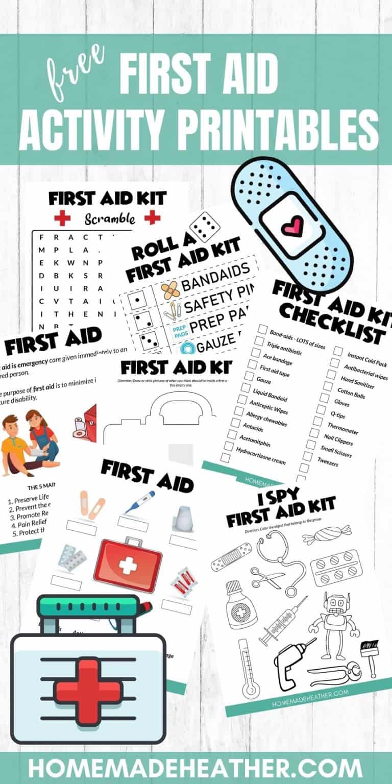 First Aid Activity Printables