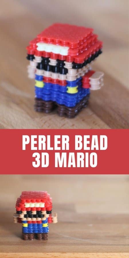3D Mario Perler Bead Craft