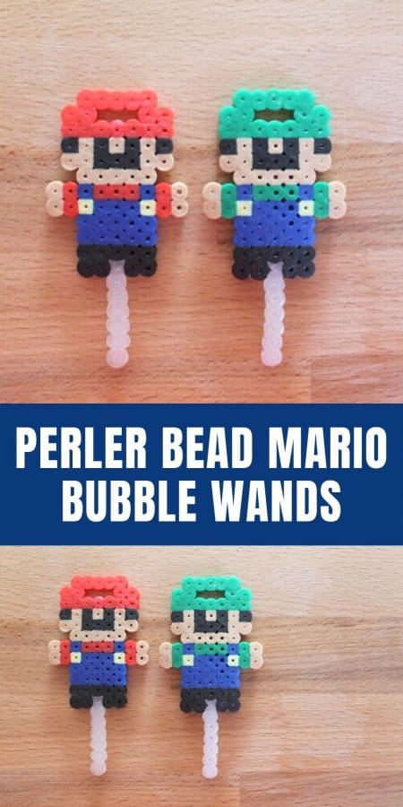 Perler Bead Mario Bubble Wands