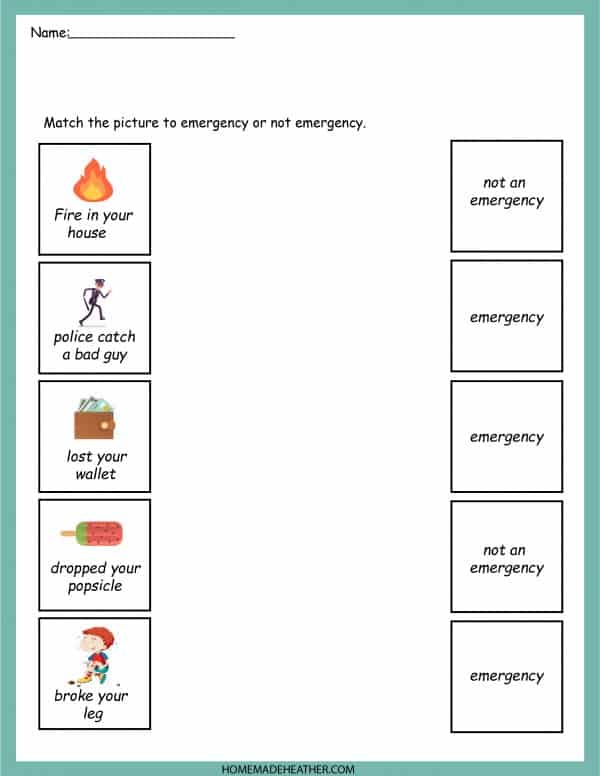 beach activity set Emergency Printable Work Sheet