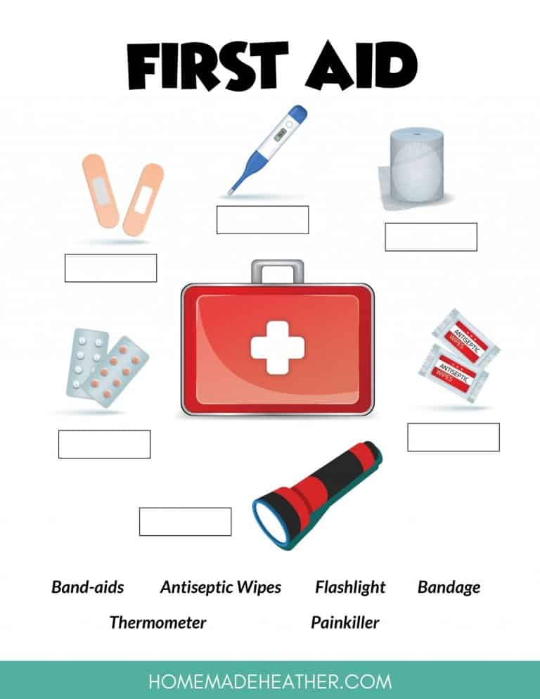 Free First Aid Activity Printables » Homemade Heather