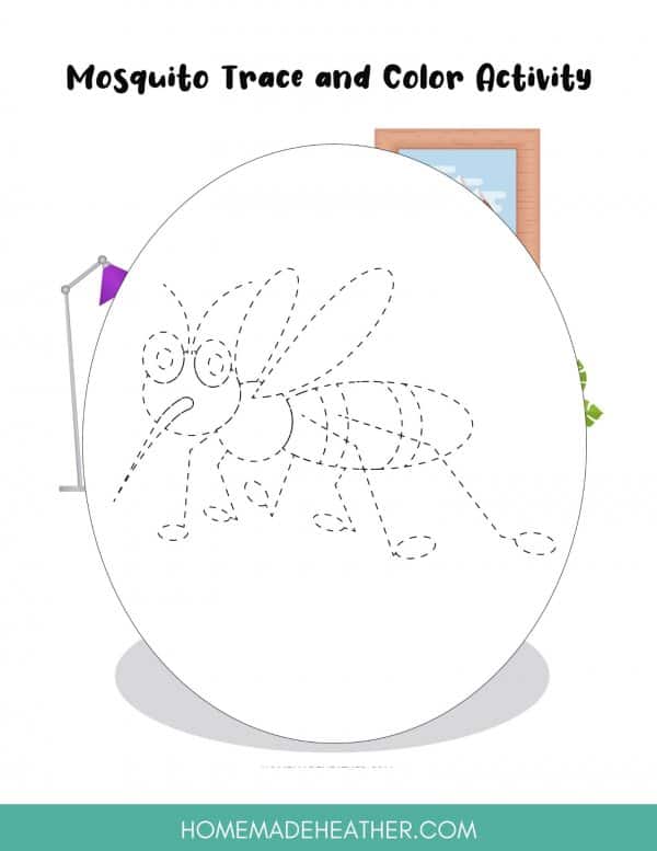 Mosquito Coloring Sheet