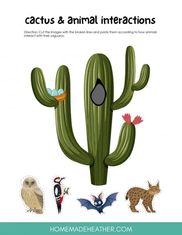 mothers day activity printables Cactus Printable Puzzle