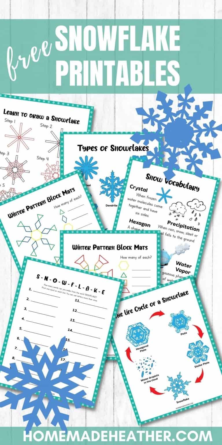 Free Snowflake Activity Printables