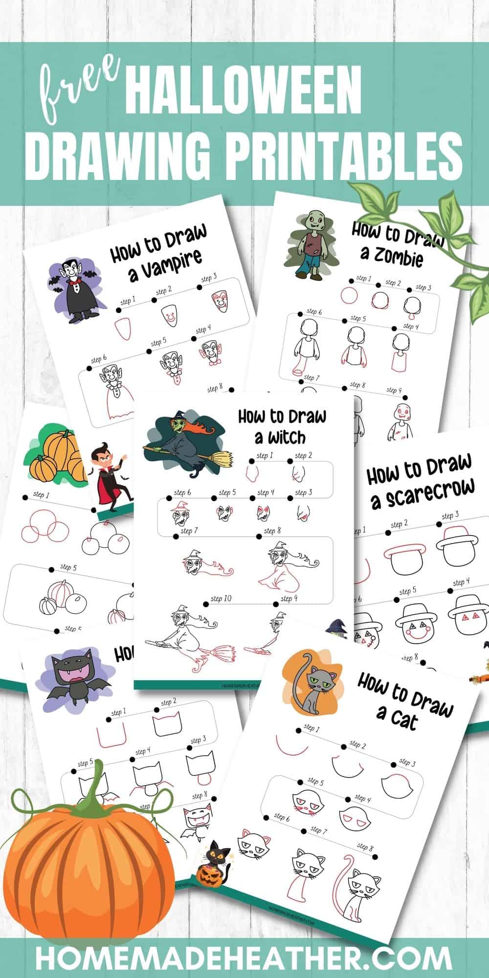 Free Halloween Drawing Printables