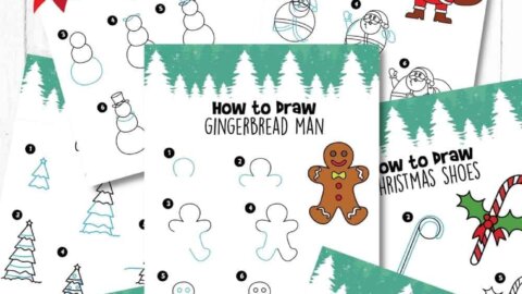 Free How to Draw Christmas Printables