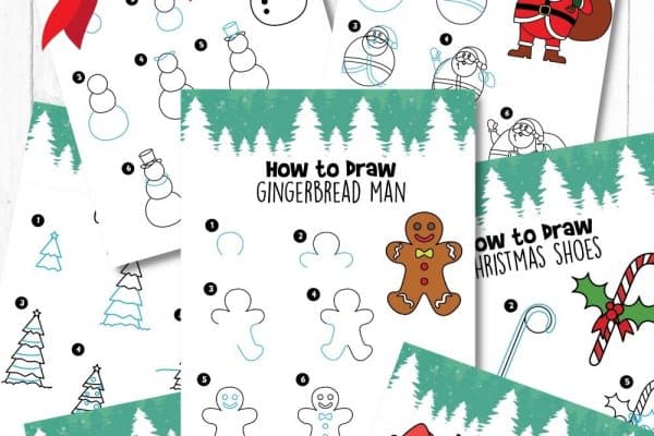 Free How to Draw Christmas Printables