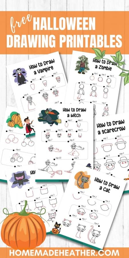 How to Draw Halloween Printables