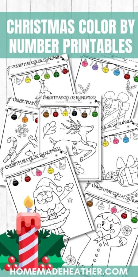 Free Christmas Color By Number Printables