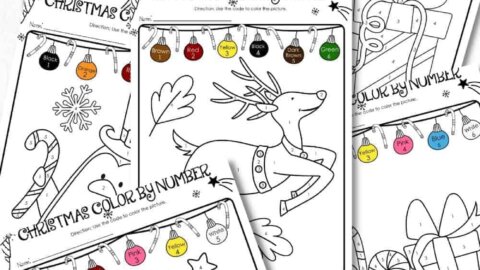 Free Christmas Color By Number Printables