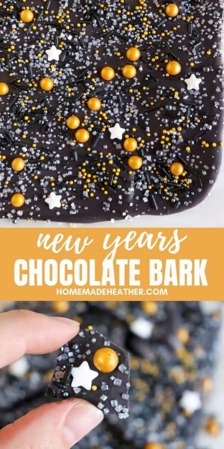 New Years Chocolate Bark Recipe