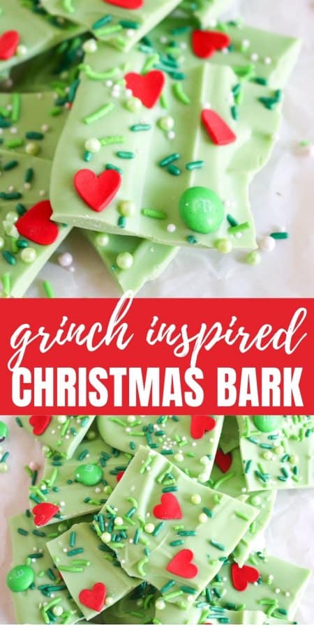Grinch Inspired Christmas Bark Recipe
