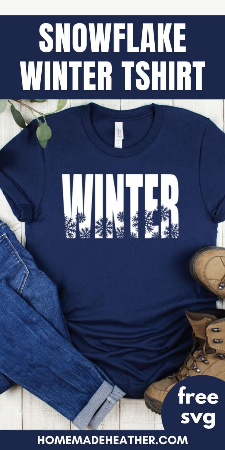 Winter Snowflake Tshirt with Free SVG