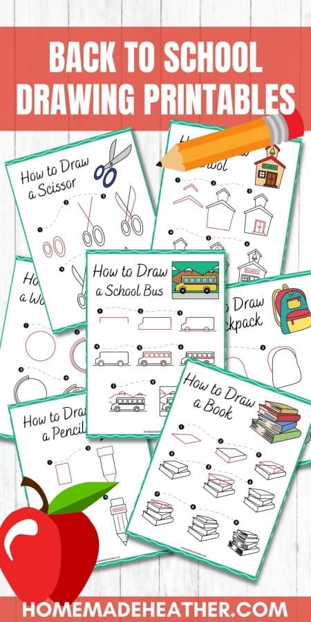 Free Back to School Drawing Printables