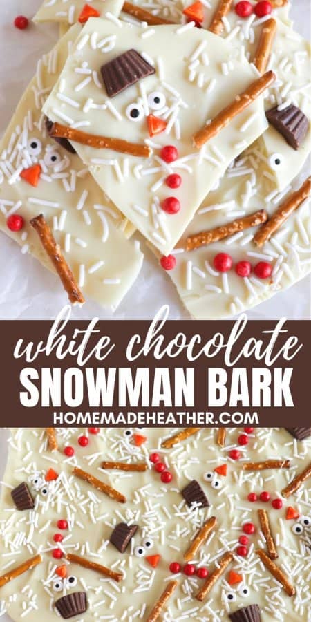 White Chocolate Snowman Bark Recipe