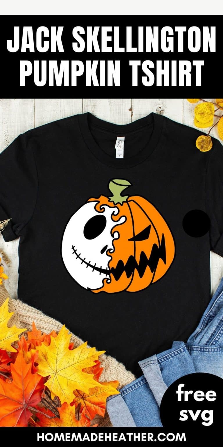Jack Skellington Pumpkin T-shirt with Free SVG