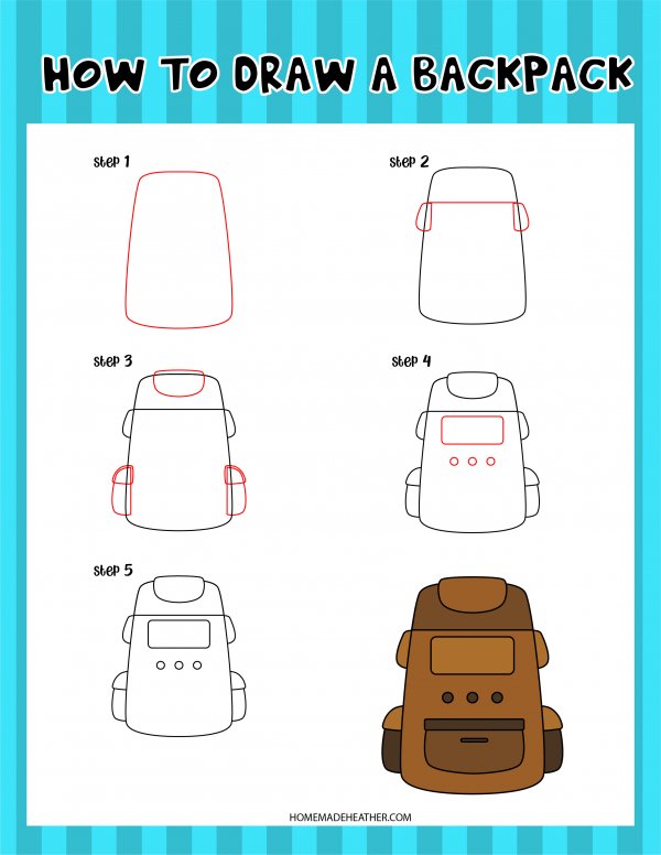 mothers day activity printables Free Drawing Backpack Printable