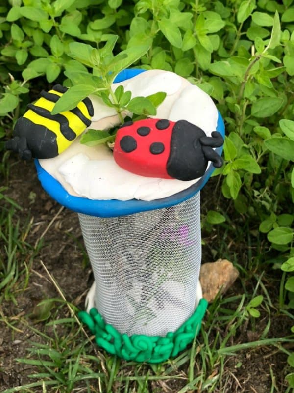 Polymer clay bug house.