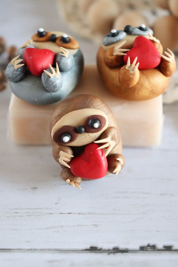 Clay Sloth Magnet Craft