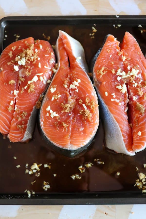 Salmon Steaks Process