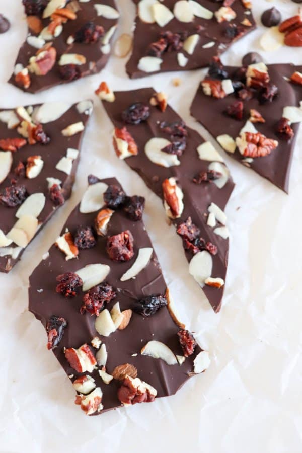 Healthy Dark Chocolate Bark Recipe
