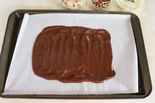 Keto Chocolate Bark Process