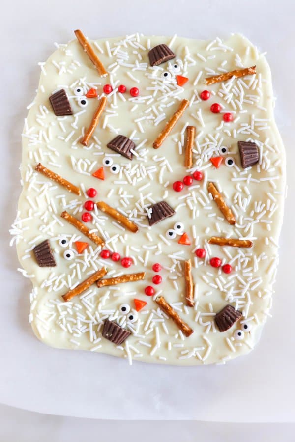 White Chocolate Snowman Bark Recipe