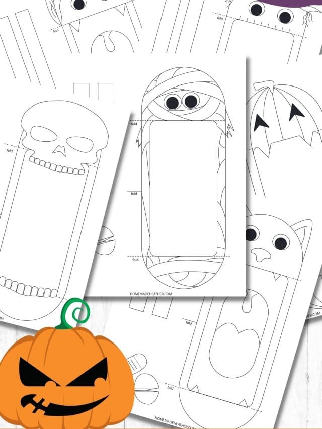 Free Halloween Puppet Printables » Homemade Heather