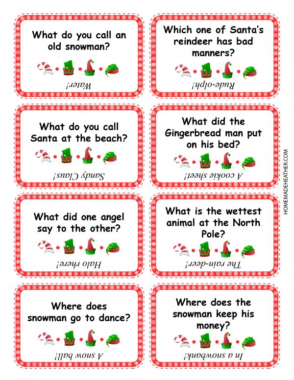 Free Christmas Joke Printables