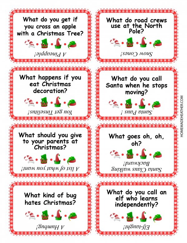 Free Christmas Joke Printables