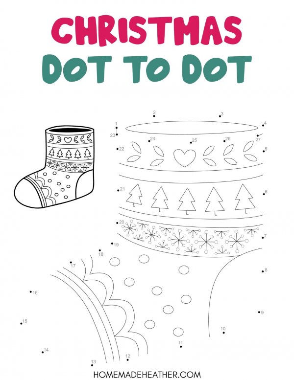 beach activity set Free Christmas Dot to Dot Printable