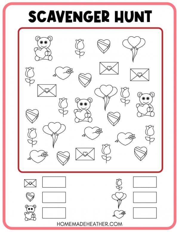 Free valentine activity printables » homemade heather