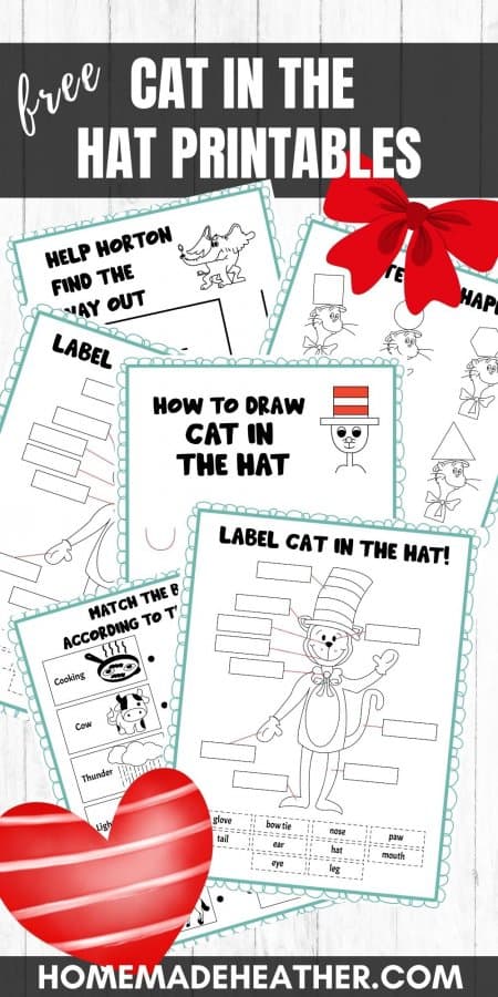Free Dr. Seuss Cat in the Hat Printables