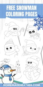 Free Snowman Coloring Pages