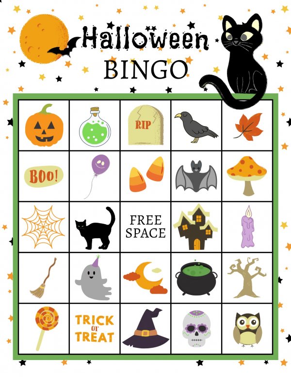 Free Halloween Bingo Board