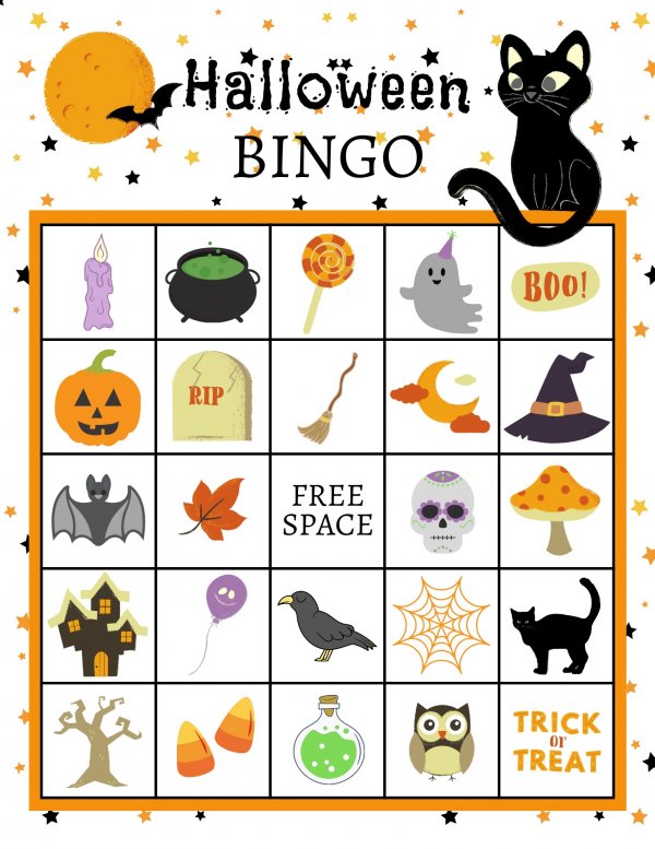 Free Halloween Bingo Board