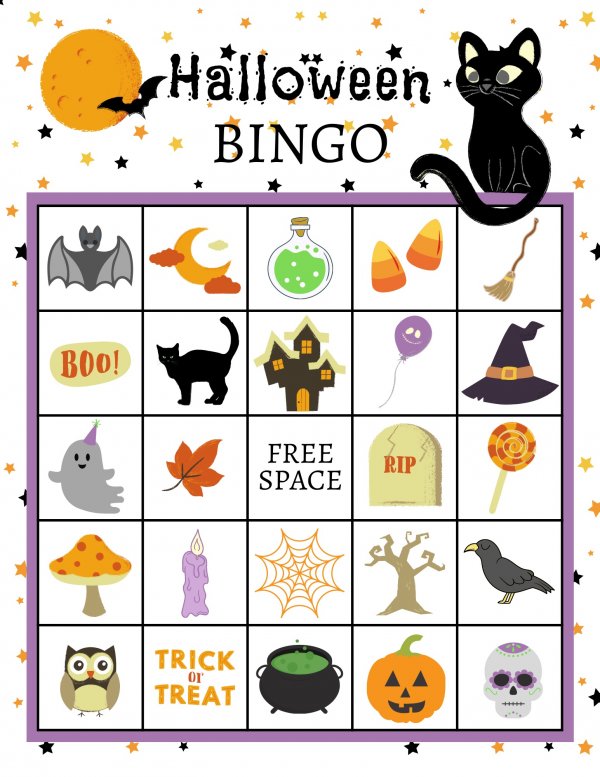 Free Halloween Bingo Board