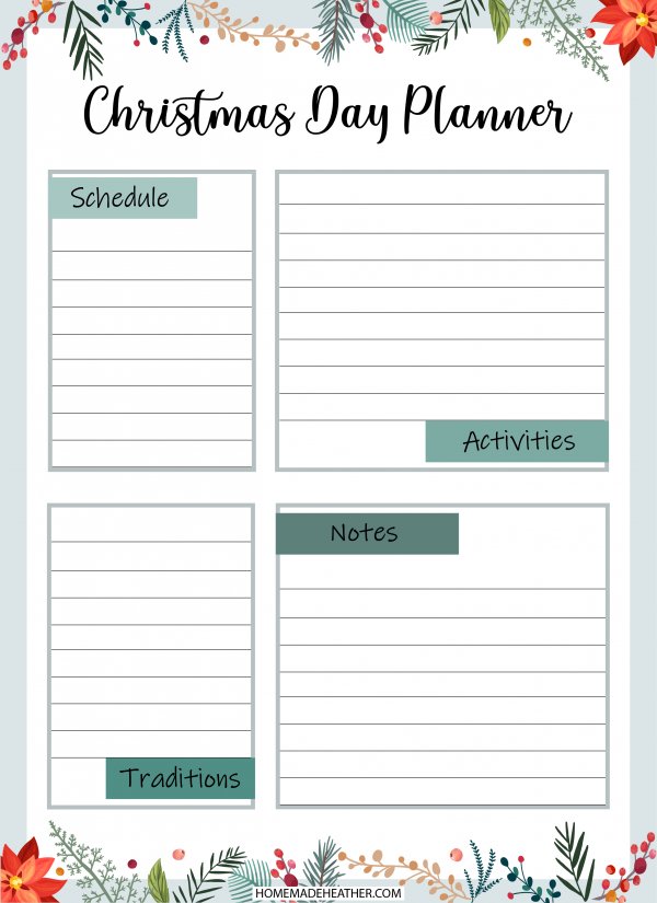 Free Christmas Planner Printable