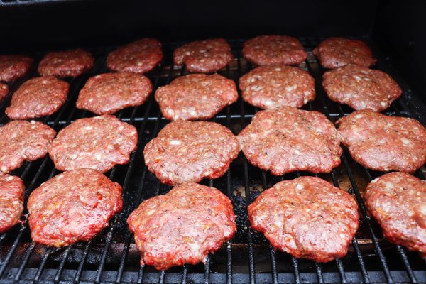 Smoked Burgers on a Traeger 780 pellet grill.