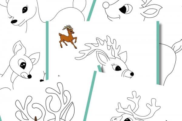 Free Reindeer Coloring Pages