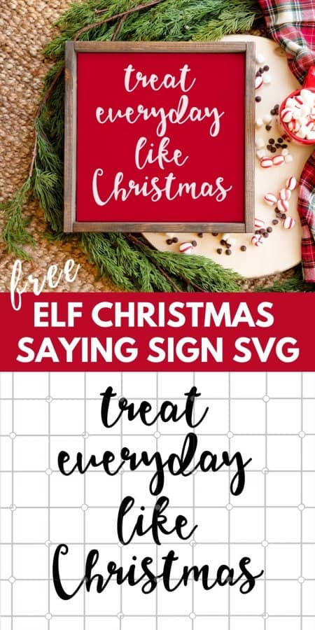 Elf Christmas Saying Sign SVG